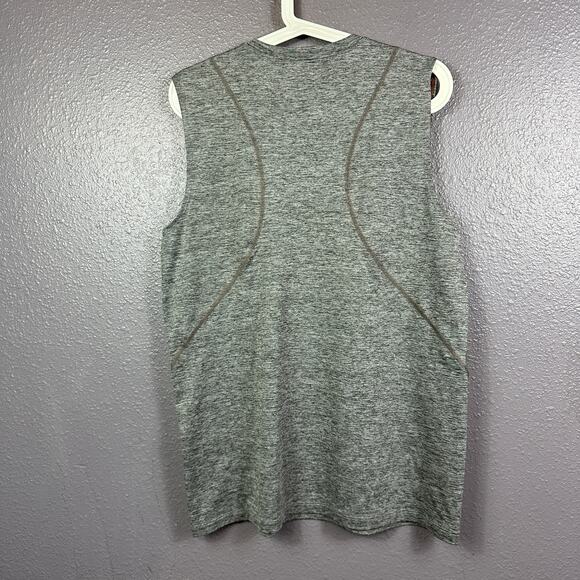 Tommie Copper Men's T-Shirt Sz L Gray Heather Cool Copper Sleeveless Compression - Picture 2 of 4